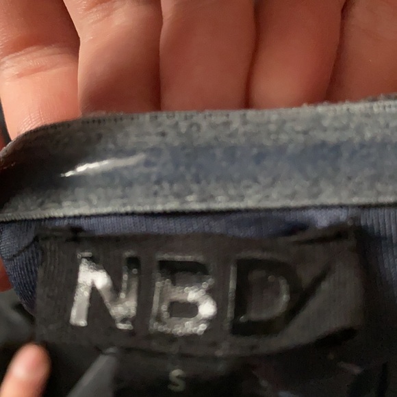 Grey Velvet Minidress. Size Small. - Picture 3 of 4